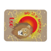 Leo July 23 to August 22 Premium Flexi Magnet Magneet (Horizontaal)