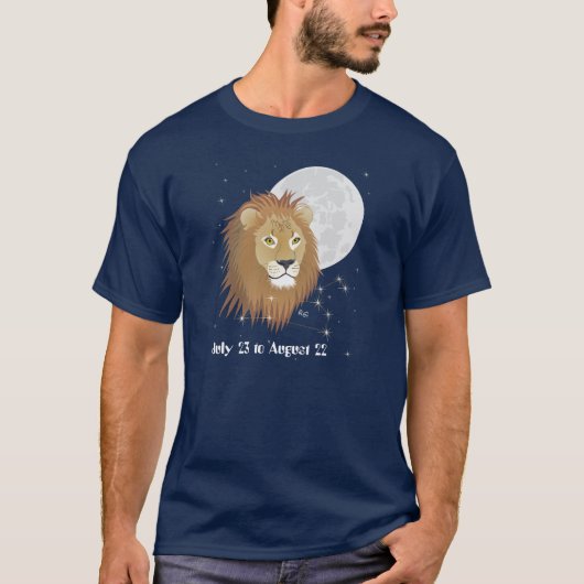 Leo July 23 to August 22 T-shirt (Voorkant)