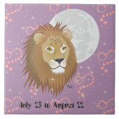Leo July 23 to August 22 Tile Tegeltje (Voorkant)