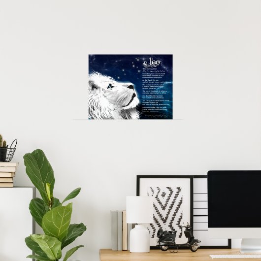 Leo-kenmerken Poster (Thuiskantoor)