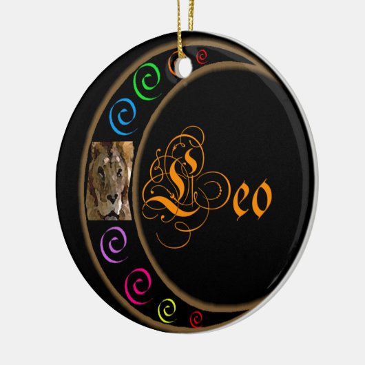 Leo Keramisch Ornament (Links)