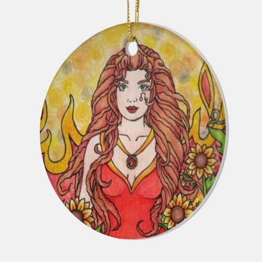 Leo Keramisch Ornament (Links)