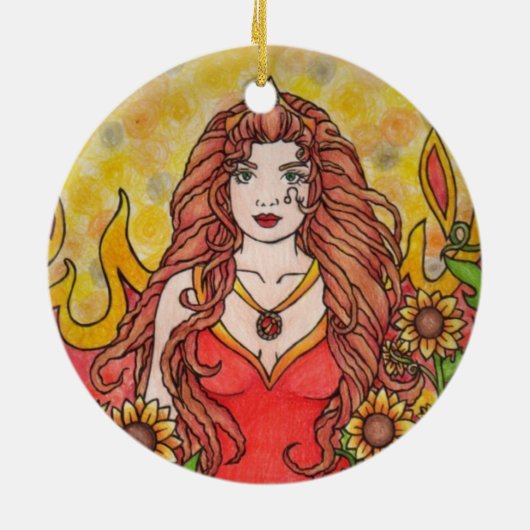 Leo Keramisch Ornament (Achterkant)