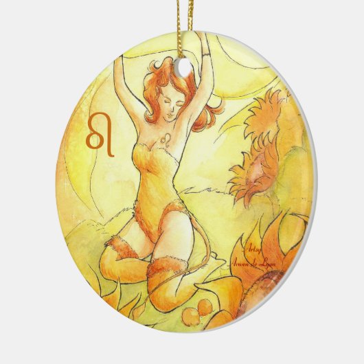 Leo Keramisch Ornament (Links)