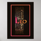 Leo Key Words Poster (Voorkant)