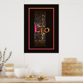 Leo Key Words Poster (Keuken)