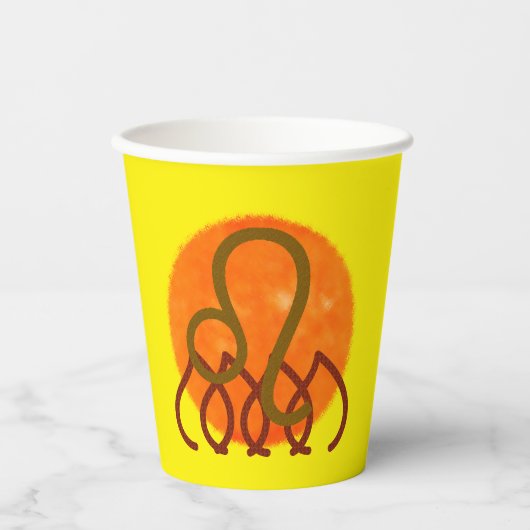 Leo koffiekop papieren bekers (Voorkant)