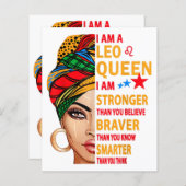 Leo koningin Ik ben een grappige verjaardagscadeau (Voorkant / Achterkant)