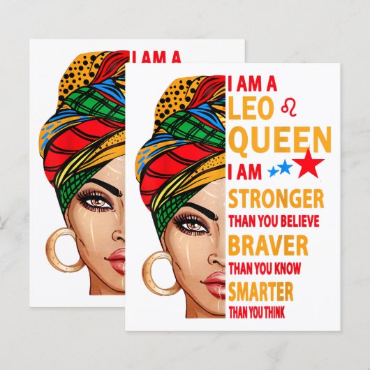 Leo koningin Ik ben een grappige verjaardagscadeau (Voorkant / Achterkant)