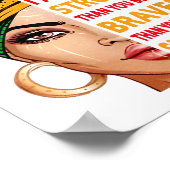 Leo koningin Ik ben een grappige verjaardagscadeau Poster (Hoek)