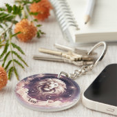 Leo Kosmische Hemelse Dierenriem Sleutelhanger (Voorkant Rechts)