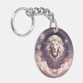 Leo Kosmische Hemelse Dierenriem Sleutelhanger (Voorkant Links)