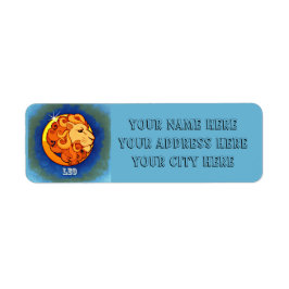 Leo-label retouradres etiket