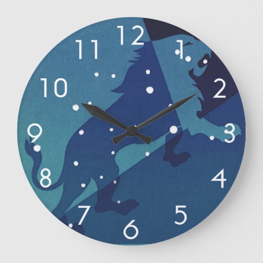 Leo Leeuw Constellation  Zodiac Astrologie Grote Klok (Voorkant)