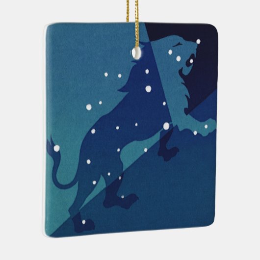 Leo Leeuw Constellation  Zodiac Astrologie Keramisch Ornament (Rechts)