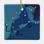 Leo Leeuw Constellation  Zodiac Astrologie Keramisch Ornament (Voorkant)