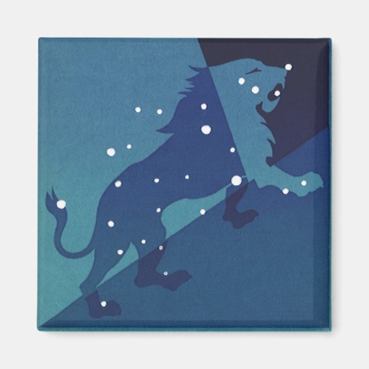 Leo Leeuw Constellation  Zodiac Astrologie Magneet (Voorkant)