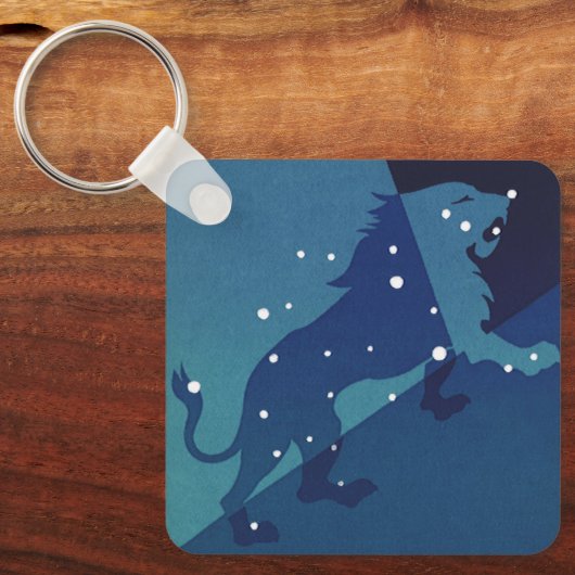 Leo Leeuw Constellation  Zodiac Astrologie Sleutelhanger (Voorkant)