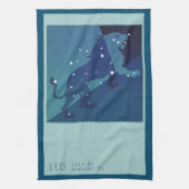 Leo Leeuw Constellation Zodiac Astrologie Theedoek (Verticaal)