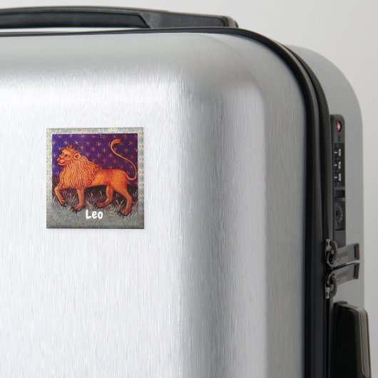 Leo Leeuw Zodiac Teken Horoscoop Verjaardagsfeest Magneet (Insitu (bagage))