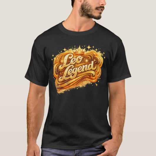 Leo Legend | Bold Fire Sign Zodiac Astrology Shirt (Voorkant)