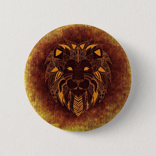 Leo, Leone Ronde Button 5,7 Cm (Voorkant)