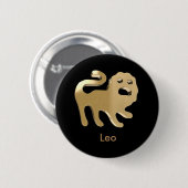 Leo, Leone Ronde Button 5,7 Cm (Voorkant /achterkant)