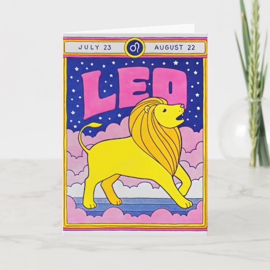 Leo Letterpress Kaart (Voorkant)