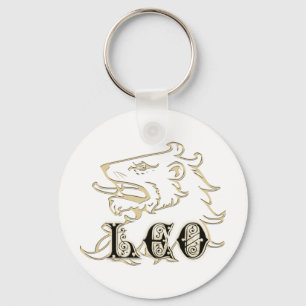 Leo Lion Astrology-teken Sleutelhanger