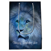 Leo Lion MGB Happy Birthday Medium Cadeauzakje (Achterkant)