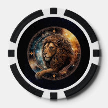 Leo Lion Poker Chips – Zodiac Symbool