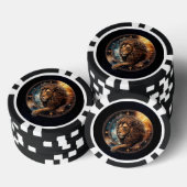 Leo Lion Poker Chips – Zodiac Symbool (Opstapeling)
