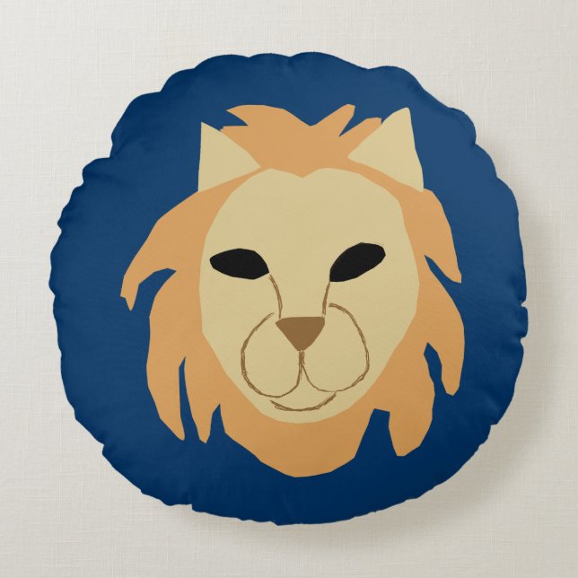 Leo Lion, Rond Kussen (Voorkant)