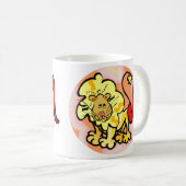 Leo Lion uit de jaren zeventig met Symbool Koffiemok (Voorkant rechts)