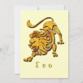 Leo Lion Uitnodiging (Voorkant)