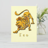 Leo Lion Uitnodiging (Staand voorkant)