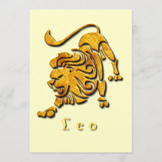 Leo Lion Uitnodiging