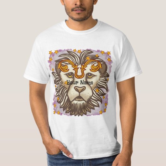 Leo Lion verjaardag aangepaste T-shirts (Voorkant)