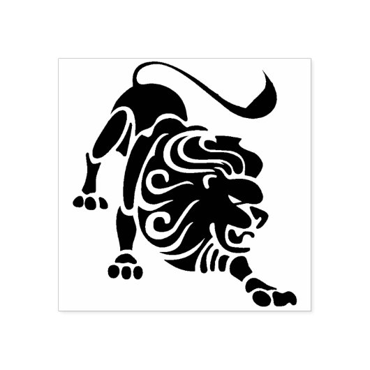 Leo Lion Zodiac Art Stempel (Afrduk)
