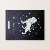 Leo Lion Zodiac Birthday Lunar Sign Name Celestial Legpuzzel (Horizontaal)