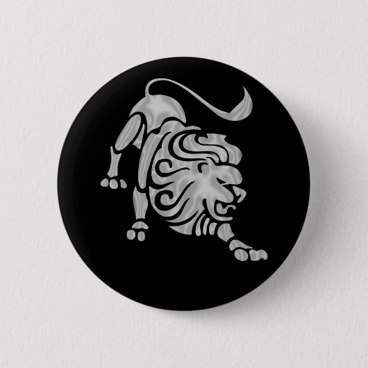 Leo Lion Zodiac Button (Voorkant)