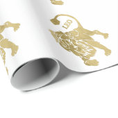 Leo Lion Zodiac Cadeaupapier (Rol Hoek)