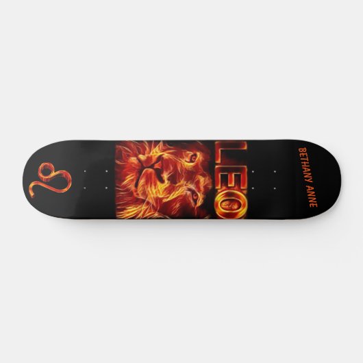 Leo Lion Zodiac Persoonlijk Skateboard (Horizontaal)