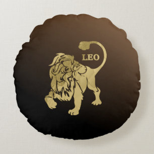 Leo Lion Zodiac Rond Kussen