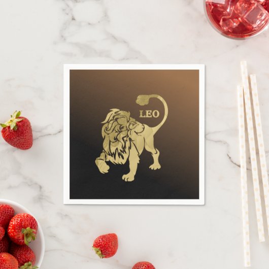 Leo Lion Zodiac Servetten (Insitu)