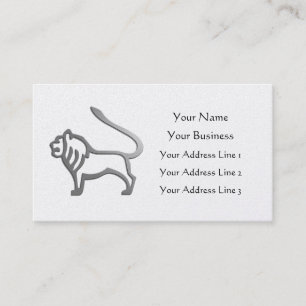 Leo Lion Zodiac Star Sign Gold Vet Bladwijzer Visitekaartje