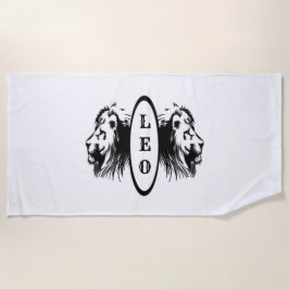 Leo Lion Zodiac Strandlaken