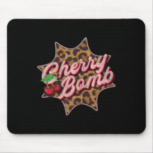 Leo Look Retro Cherry Bomb Tattoo Rockabil Muismat