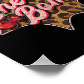Leo Look Retro Cherry Bomb Tattoo Rockabil Poster (Hoek)