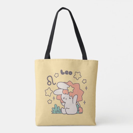 Leo Loppi Tokki Zodiac Series Kunst Tote Bag (Achterkant)